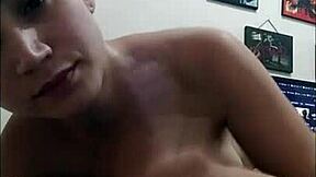 Gabbie Luna practices swallowing big loads in homemade scene