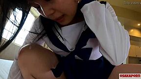 wow, first squirt fest with cute 18yo asian in costume!