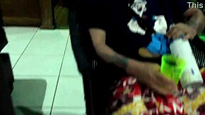 latina amateur takes anal creampie in narrow ass play