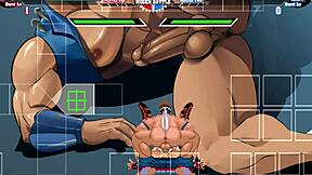 Joe Higashi Fucks Athena Asamiya in Doggy Style