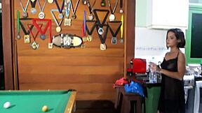 latina amateur takes anal creampie in narrow ass play