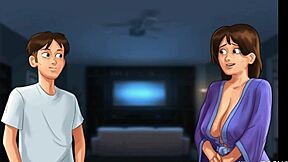 Milf Neighbor Teases Big White Cock In Summertime Saga