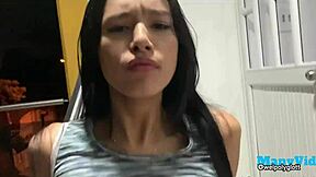 outdoor anal on balcony with curious passerby watching us