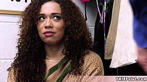 beautiful blm activist got caught in the mall, now facing a punish fuck session