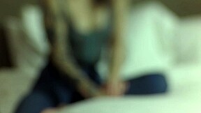 Blair undergoes detailed casting interview in POV style with brunette teen