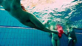 Hey, watch Avenna, Nina Mohnatka, and Marketa swim nude!