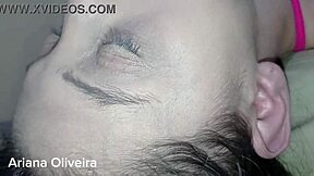 Ariana Oliveira gags on big cock.