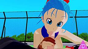 koikatsu trunks bulma dragon ball sex blowjob handjob cumshot uncensored thereal3dstories