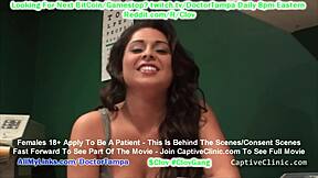 clov busty latina jasmine mendez taken by sex slave trader for pre-sale health exam from doctor tampa at captivecliniccom