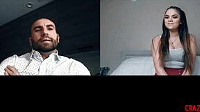 Dad Forces Stepdaughter to Spank Herself in Taboo Punishment