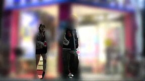 personal shoot of sensitive japanese teen with pink nipples