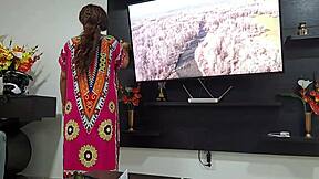 My stepsister gets my cock so hard, part 1, damn that beautiful ass she got