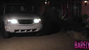 Wow, young Jojo Kiss gets her pussy slammed in backseat!