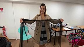 Pam, The Sexy European Brunette, Never Resists Her Perverse Desires In Lingerie