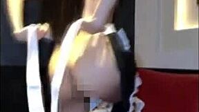 Wow, Seriri-chan's maid blowjob in cosplay is amazing!