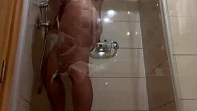having fun in the shower, wanna join my wet milf ass?