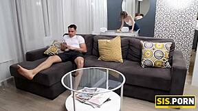 Guy Promises Tired Stepsister Household Help After Intense Fuck. Reality Turns Into Wild Fantasy Session!