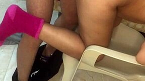 Latina teen 18+ fucks while watching porn