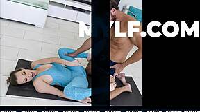 Skinny Teen Sucks and Gets Drilled by Nasty Stepbro