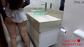 i banged my hot friend’s big ass in her bathroom