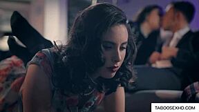 Threesome Madness! Cum Swapping Teens in Hardcore Orgy Bent Over for Erotic Submission!