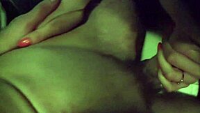 That cute girl gets packed in bathroom