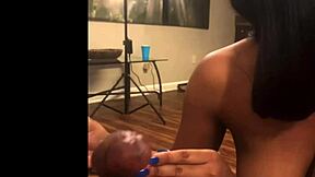 blu mere teaches girlfriend sucking techniques on live outdoor stream