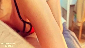 Intimate sex with my 18-year-old girlfriend riding cowgirl for creampie