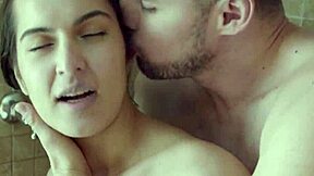 Monica Brown takes a shower with her stepsister in a fantasy setting.