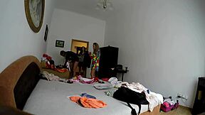 Hot European Girls Backstage In Miniskirts Try On Panties And No Panties, Showing Ass And Pussy
