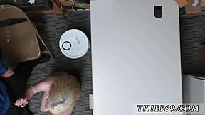 Big Boobs Police Catch Petite Blonde Thief in Uniform!