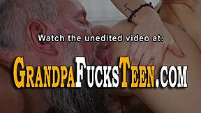 Horny Teen Gives Head and Rides Grandfather