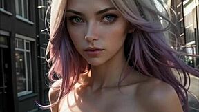 pink haired girls' sex with natural tits, i can't get enough