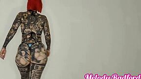 Melody Radford Shows Off Huge Tits In Sheer Micro Bikini Try On