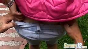 petite teen sammy gets pussy fucked in missionary after blowjob