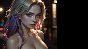 pink haired girls' sex with natural tits, i can't get enough