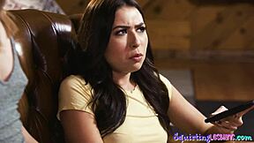 Gushing lesbian beauty pleasured by sappho babe