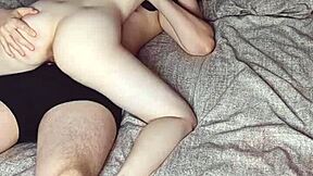 horny stepsister rides my fat cock to orgasm