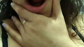 An unknown brunette sent this video where she touches her big natural tits and it goes viral.