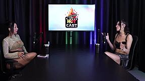 debora andrade in sheer red lingerie