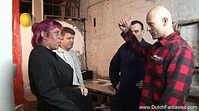 Wild Dutch Teen Joins Kinky Amsterdam Group