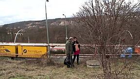 Old Man Fucks Teen 18+ Hard Outdoors