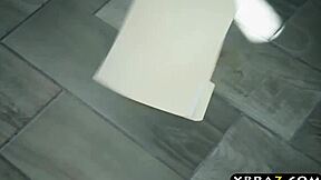 I'm the sexy teen 18+ ceo bent over for big cock blowjob, but I mean, it's huge!