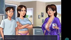 Summertime Saga: Cumming Hard In Tight Teen Pussy?