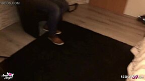 Black Guy Pulls Off Condom During Rough Doggystyle Fuck With Skinny Tattooed Redhead German Teen 18+ Whore Anni