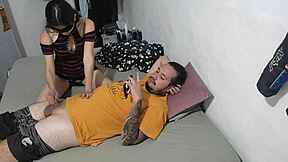 The neighbor sucked my cock when I asked her