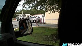 luna star takes over bus with blonde brunette couple