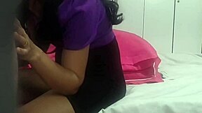 Mini Skirt Babe Sucks Yummy Cock And Ends Up All Wet With Desire.