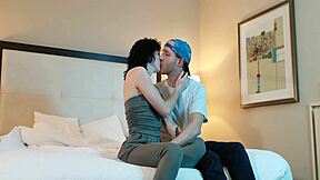 guy passionately making out with hot woman