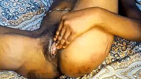 sierra leone queen teasing with solo fingering play